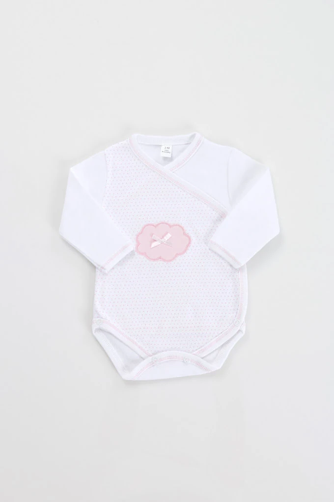 Body Trespasse Bordado Cardado Nuvem — Branco